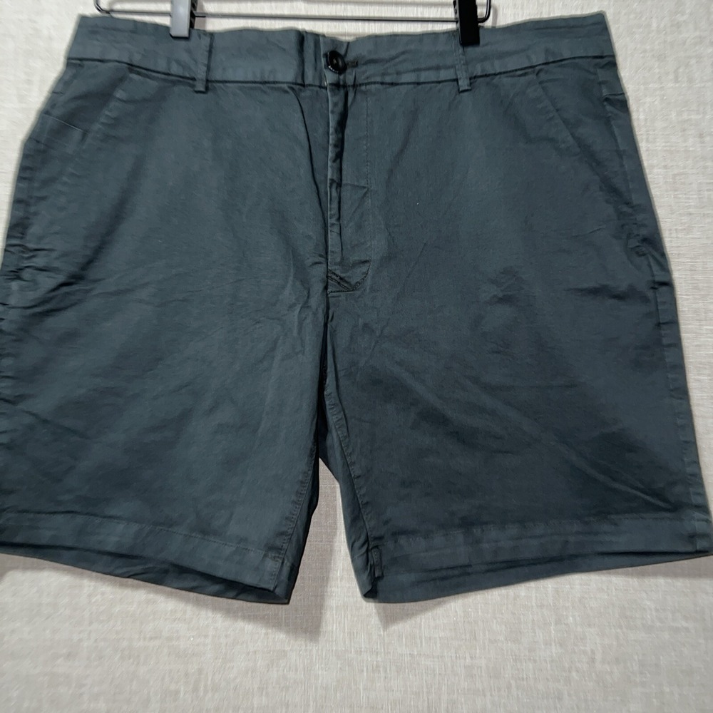 Jeremiah Shorts Mens 36 Phantom Black Chino Inseam 8" Dyed Vintage Look NEW